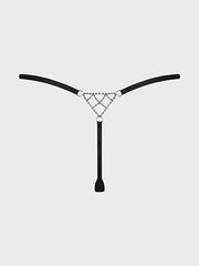 KRYSTAL RHINESTONE NET BACK G-STRING -