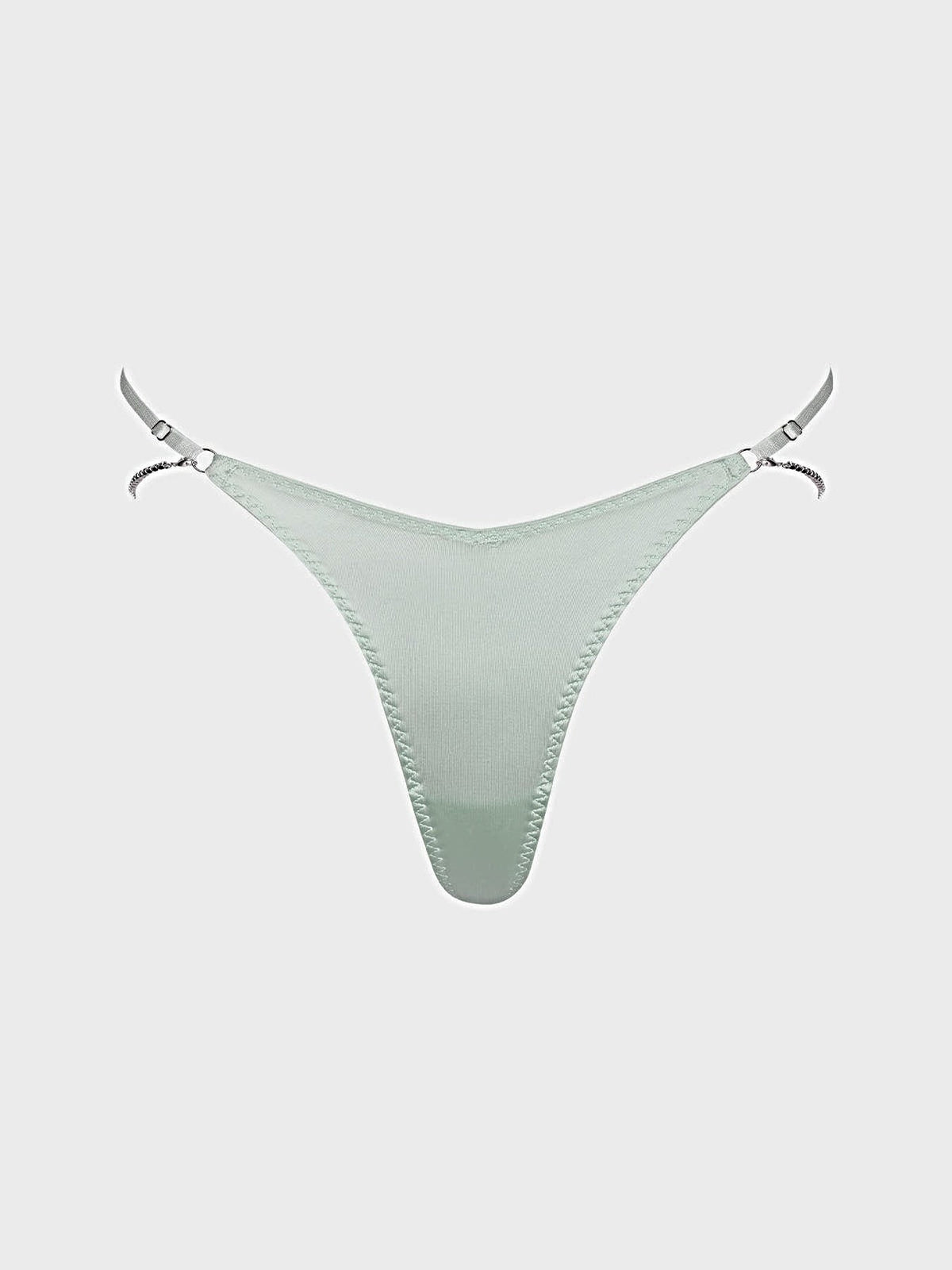 KRYSTAL RHINESTONE &amp; SIDE SLIDER THONG -