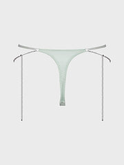KRYSTAL RHINESTONE & SIDE SLIDER THONG -