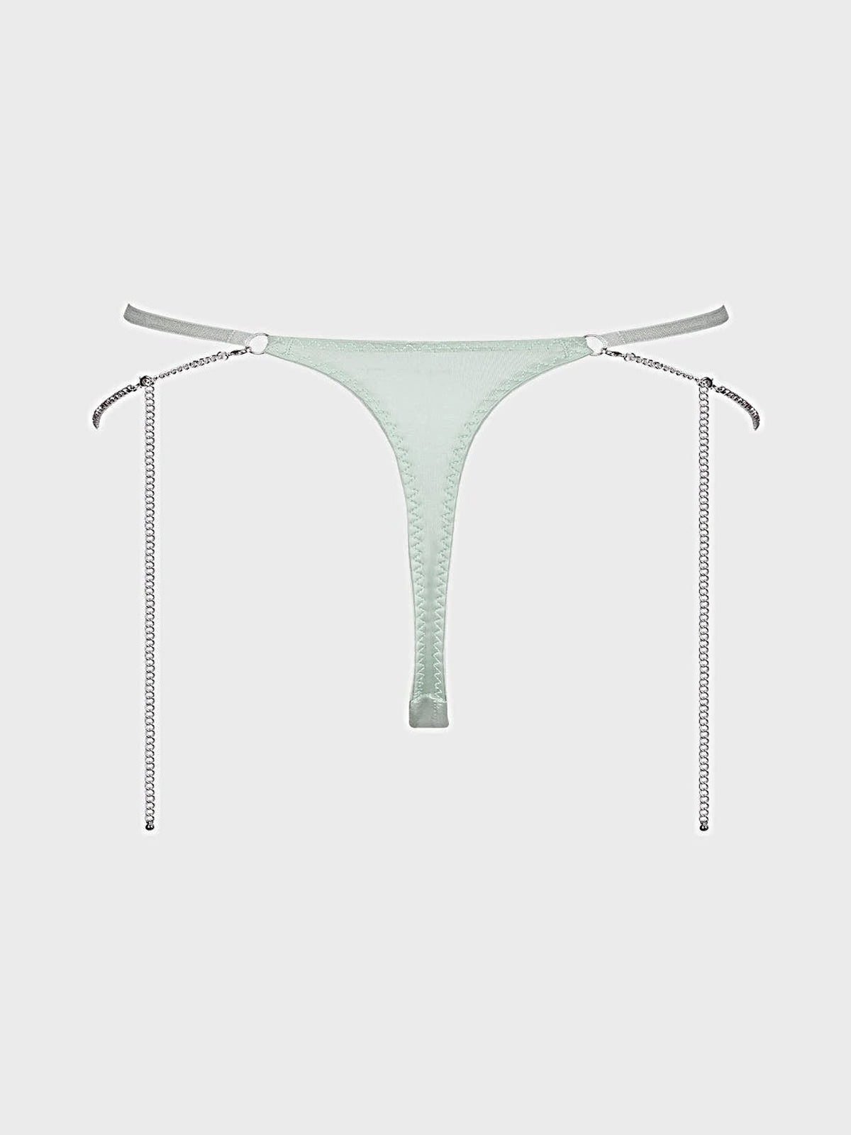 KRYSTAL RHINESTONE & SIDE SLIDER THONG -