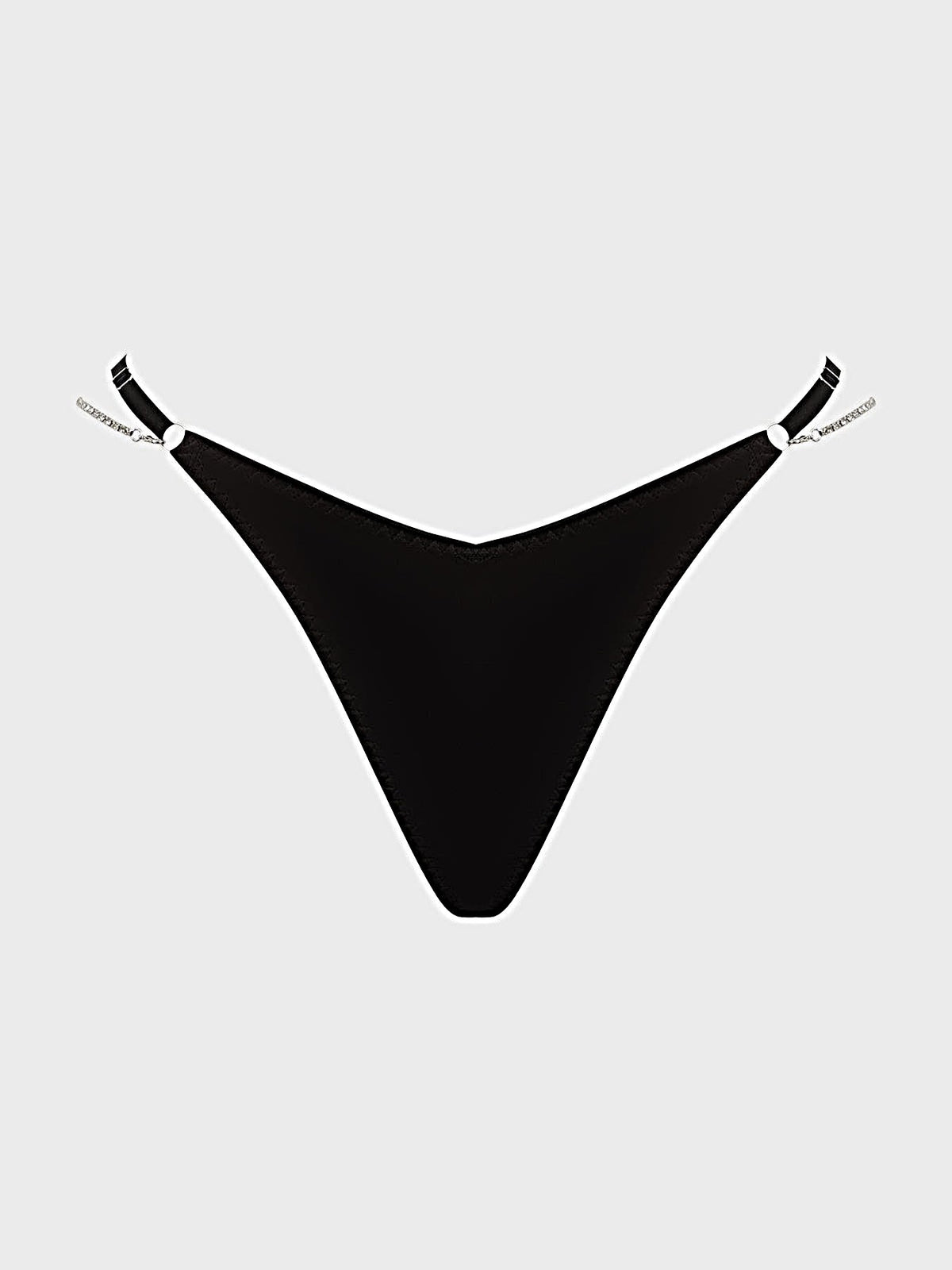 KRYSTAL RHINESTONE & SIDE SLIDER THONG -
