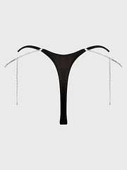 KRYSTAL RHINESTONE & SIDE SLIDER THONG -