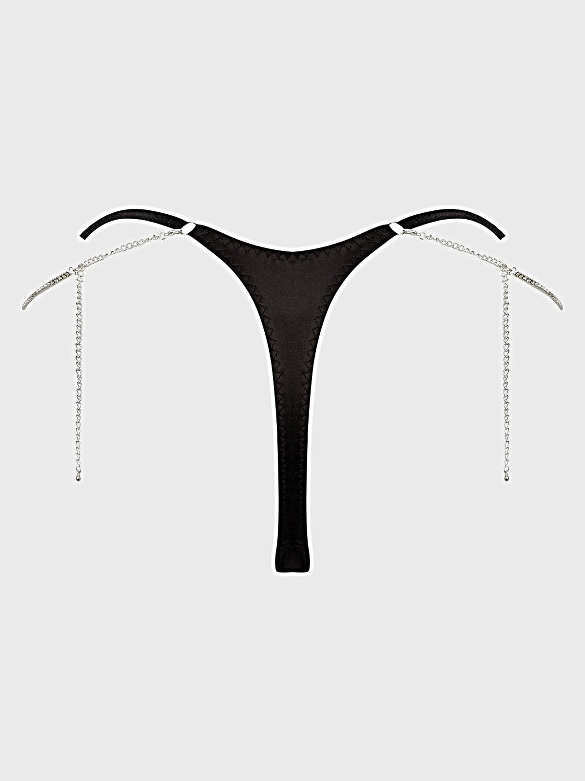 KRYSTAL RHINESTONE & SIDE SLIDER THONG -