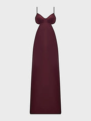 BRIGETA SATIN MONO WIRE LONG GOWN -