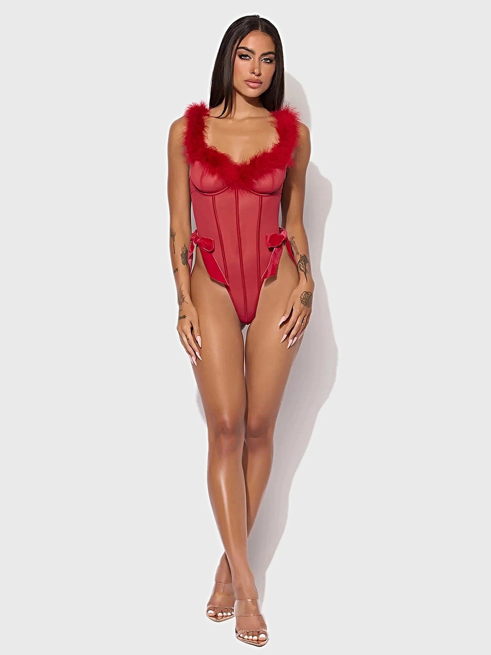 MARILYN MARABOU & MESH TEDDY -
