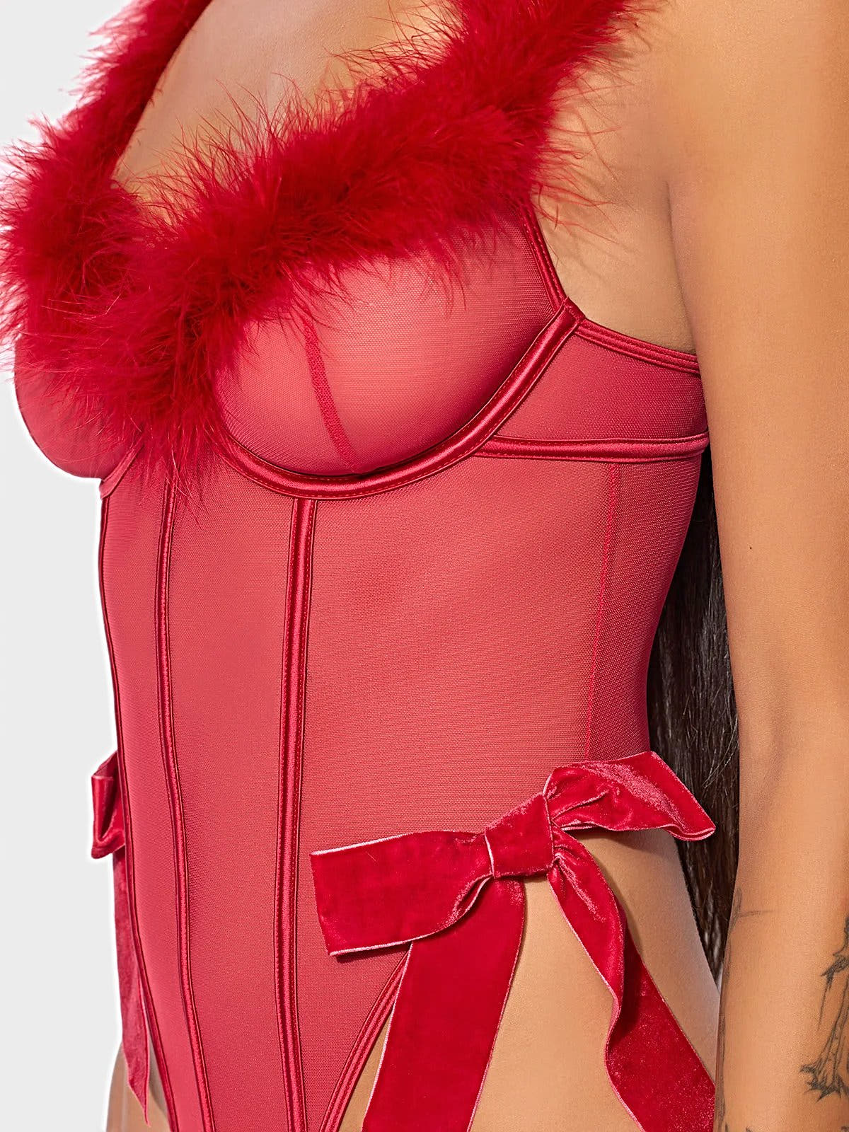 MARILYN MARABOU & MESH TEDDY -