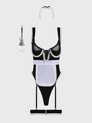 MAID TEDDY, APRON, HEADPIECE & DUSTER -