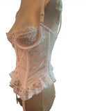 Shirley of Hollywood IS-Private Label Bustier of Lavish Lace w/garters, Reg. $58