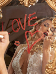 White Sexy Lace Suspenders Shapewear - 1 PC Bodysuit