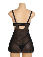 Charming appearance of the Elowen Mystic Babydoll Lingerie Set, perfect for special occasions or everyday allure.