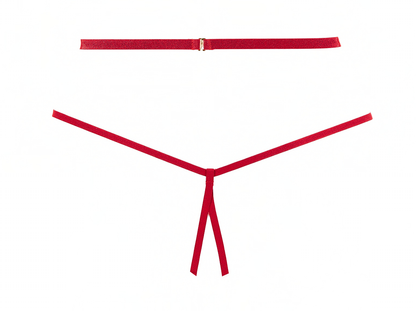 Margot Bralette & Crotchless Panty Set, When you want something extra sexy in Red-Bra Set-Allure Lingerie-Red-OS-SatinBoutique