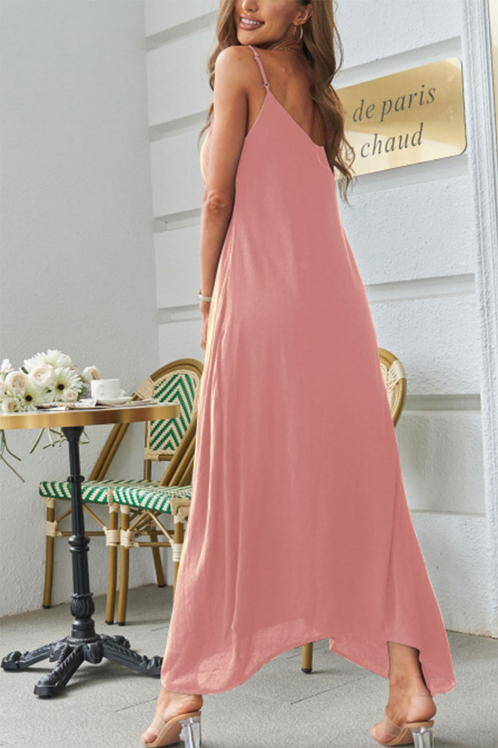 Devine Spaghetti Strap Maxi Dress