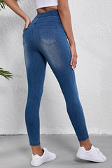 High-Waisted Skinny Jeans -