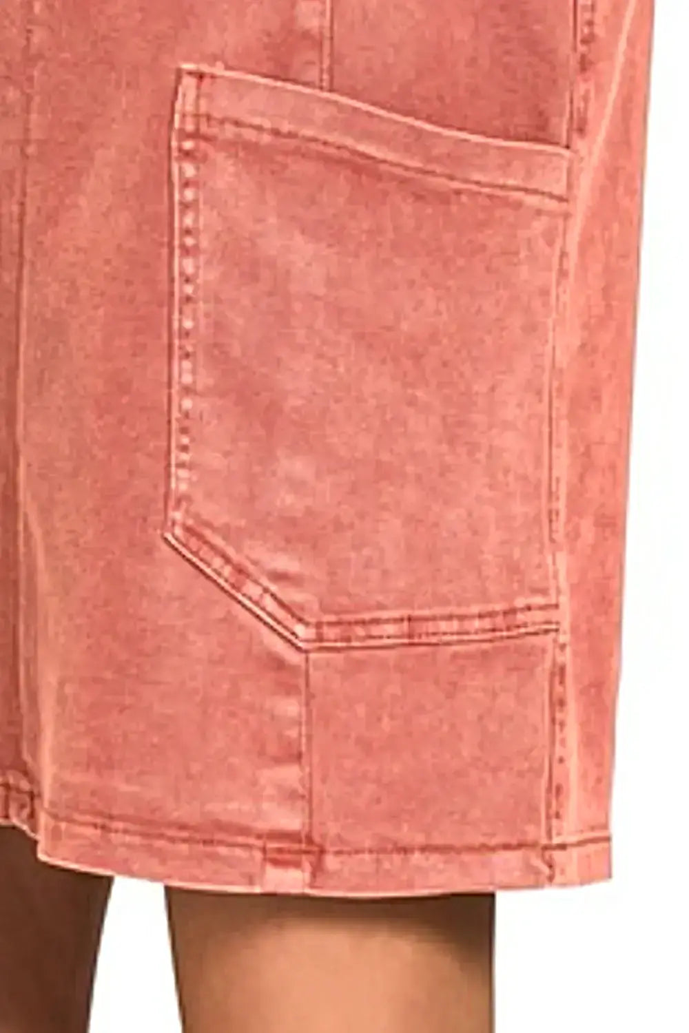 Stylish Washed Denim Pinafore Dress with Adjustable Straps and Pocket - Comfortable Mini -