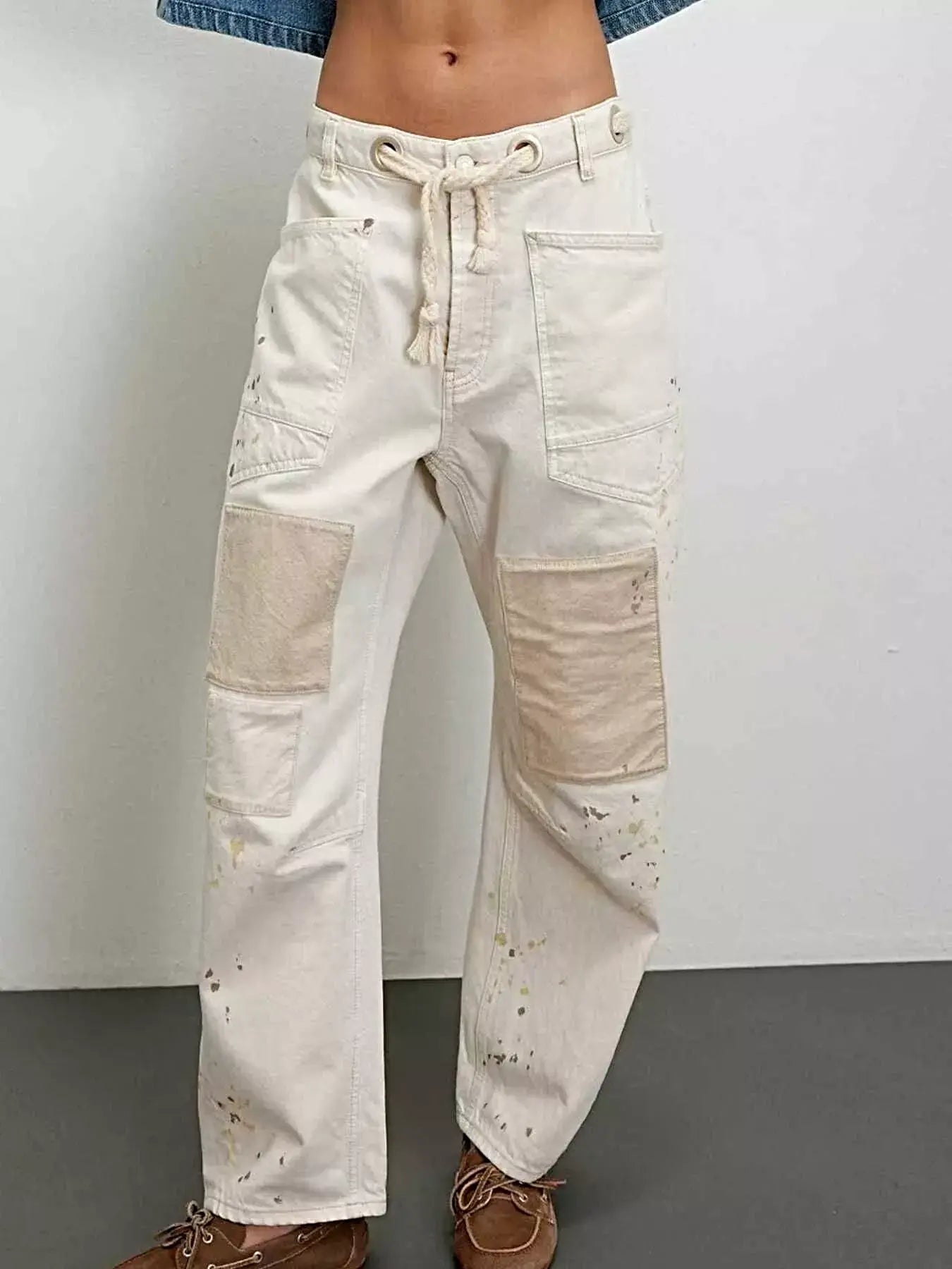 Washed Relaxed Fit Jeans -