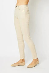 Judy Blue Full Size Garment Dyed Tummy Control Skinny Jeans -