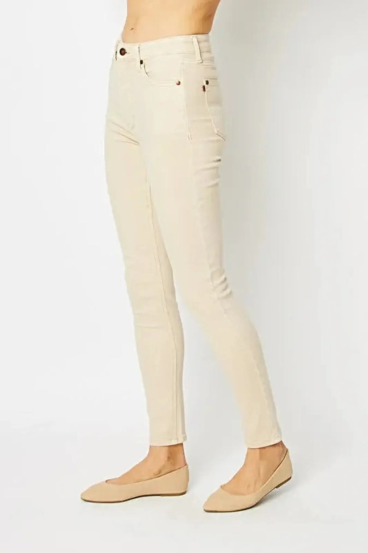 Judy Blue Full Size Garment Dyed Tummy Control Skinny Jeans -