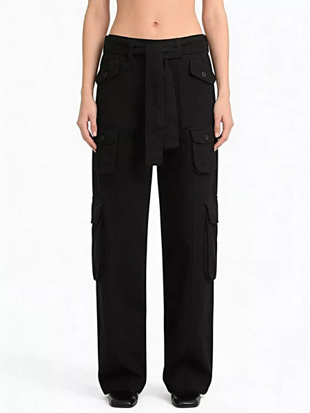 Wide Leg Cargo Jeans -