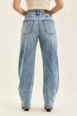 Judy Blue Full Size High Waist Marlow Arc Leg Jeans with Double Waistband Plus Size -