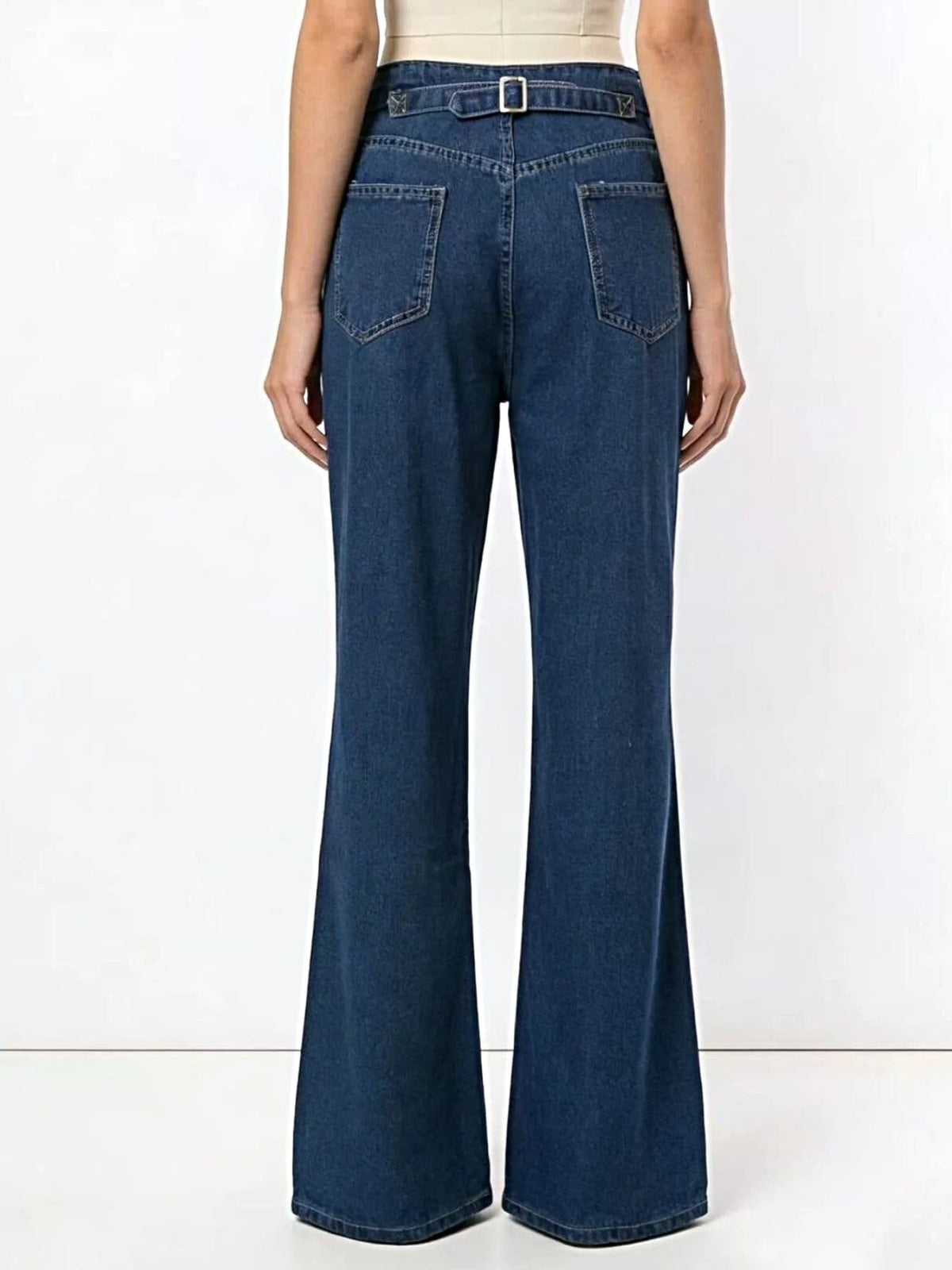 High-Waisted Wide Leg Jeans -