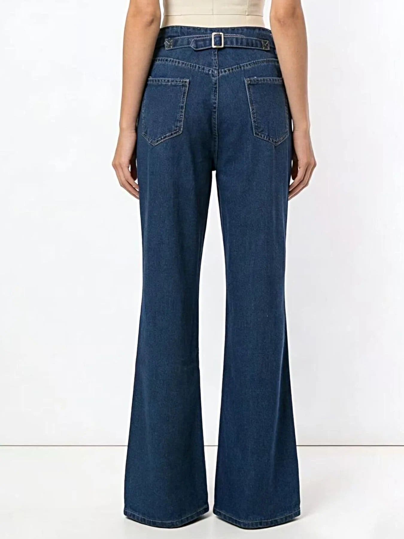 High-Waisted Wide Leg Jeans -