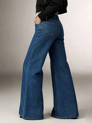 High-Waisted Flare Leg Jeans -