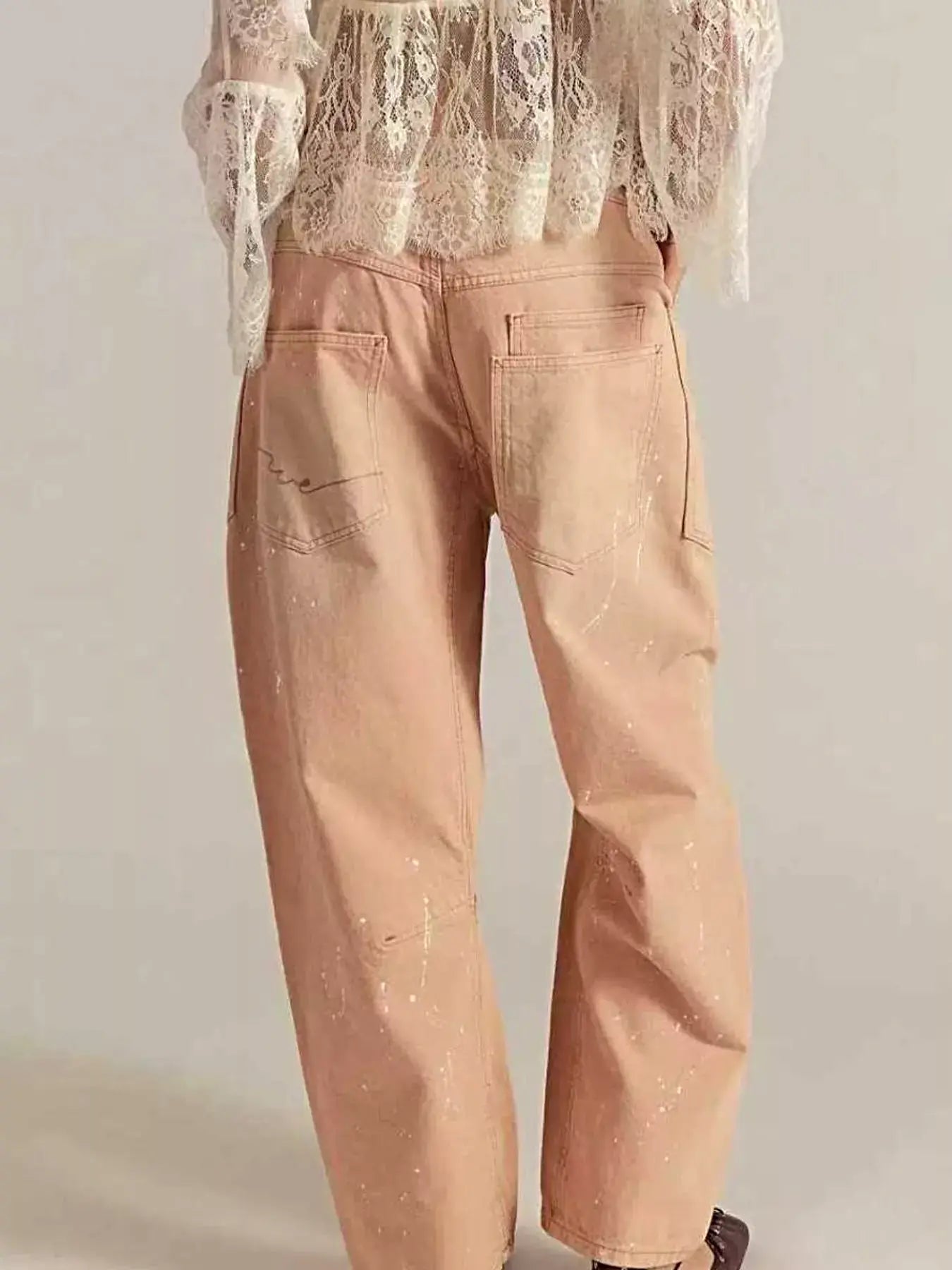 Washed Relaxed Fit Jeans -
