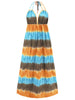 Tie-Dye Halter Neck Dress