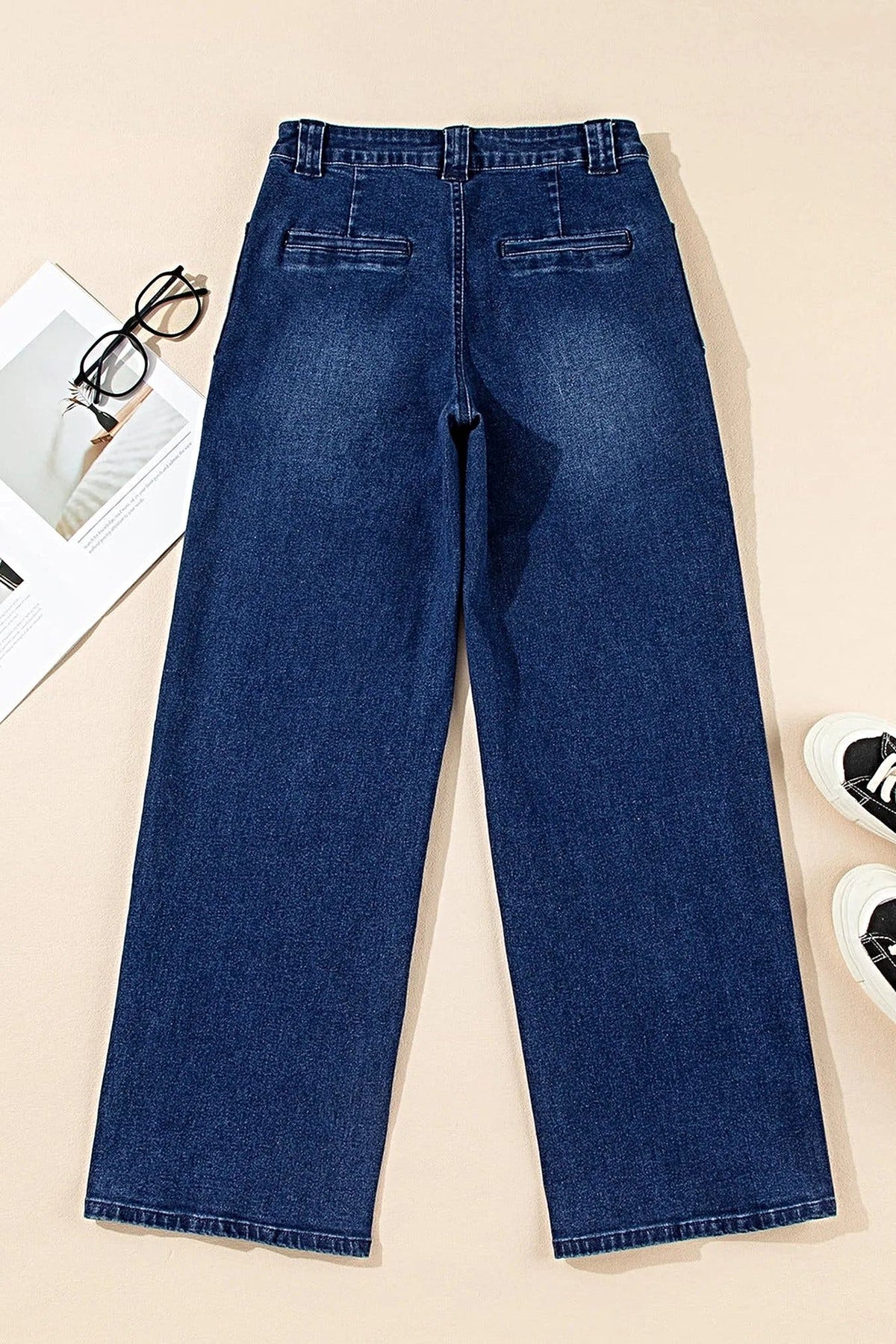 Straight Leg Mid-Rise Shift Jeans -