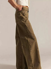 Washed Wide Leg Jeans -