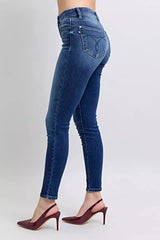 Judy Blue Full Size Washed Thermal Skinny Jeans Plus Size -