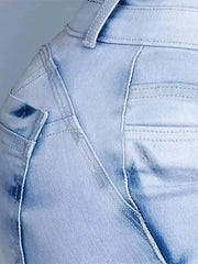 Full Size Wash High-Waisted Flare Jeans Plus Size -