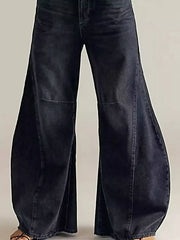 Washed Wide Leg Jeans -