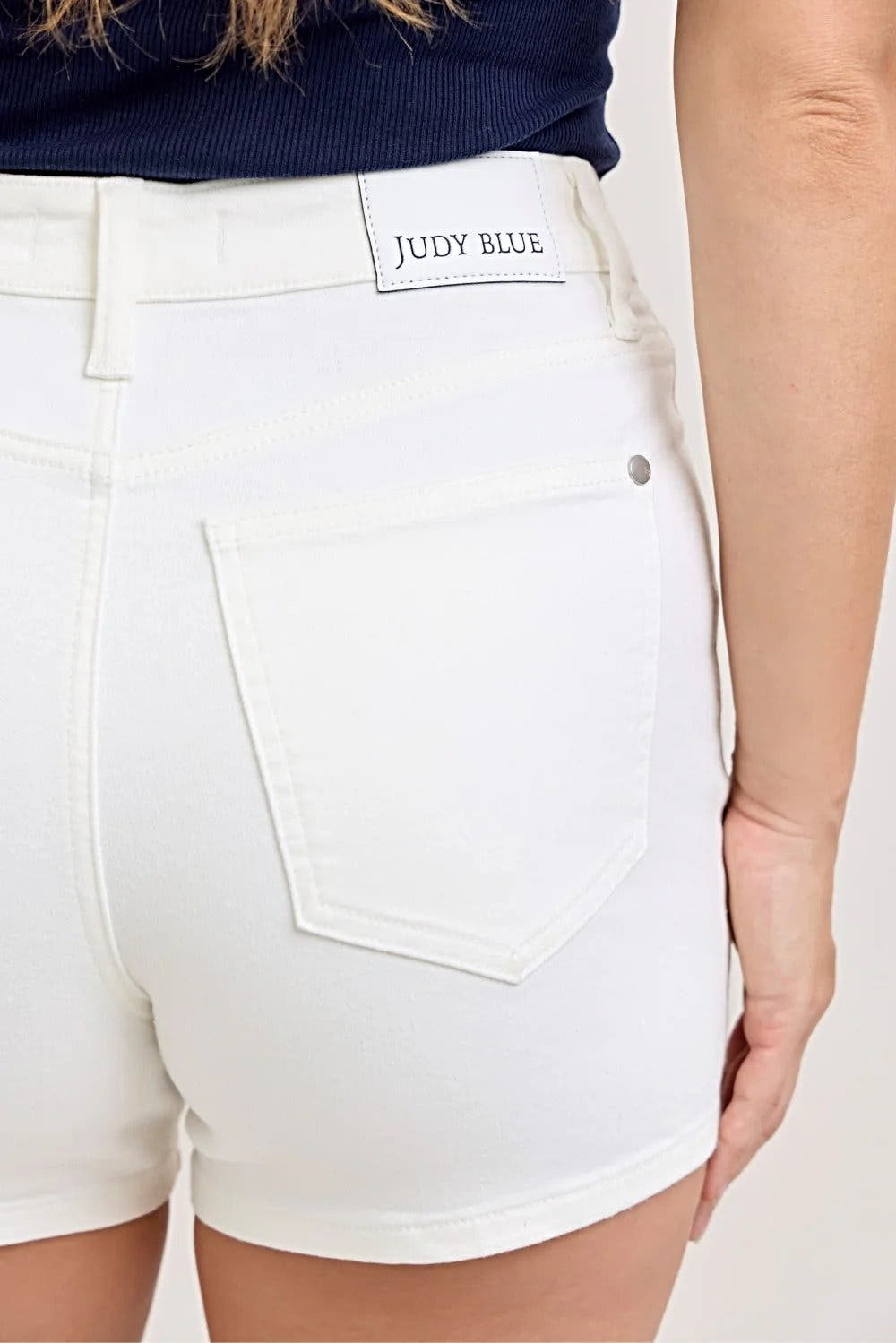 Judy Blue Full Size High-Waisted Slim Short Plus Size -