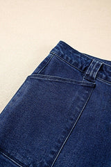 Straight Leg Mid-Rise Shift Jeans -