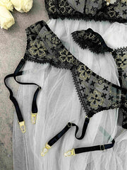 Vanessa Golden Clover Lingerie Set - 3 pcs set