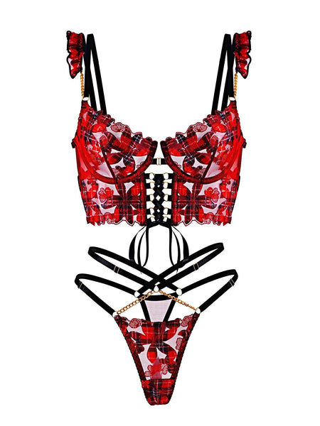 Vivienne Lace Harness Set - 2 pcs set