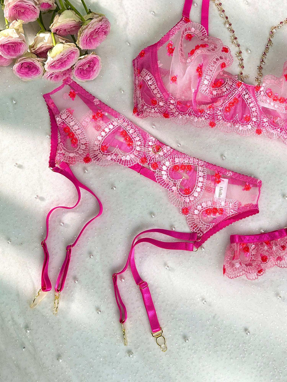 Embrace your inner goddess with the Gabrielle 3-Piece Seductive Lingerie Set, a luxurious lingerie choice for special occasions.