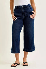 Judy Blue High Waist Ankle Wide Jeans -