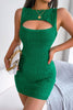 Cutout Sleeveless Knit Dress