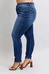 Judy Blue Full Size Washed Thermal Skinny Jeans Plus Size -