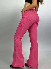 High-Waisted Flare Jeans -