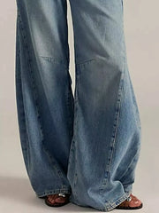 Washed Wide Leg Jeans -