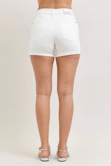 Judy Blue Full Size High-Waisted Slim Short Plus Size -