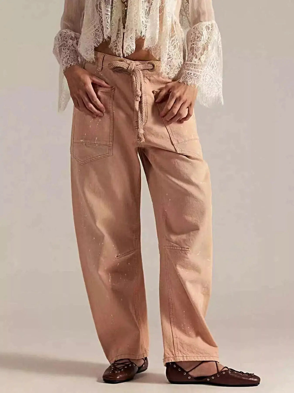 Washed Relaxed Fit Jeans -