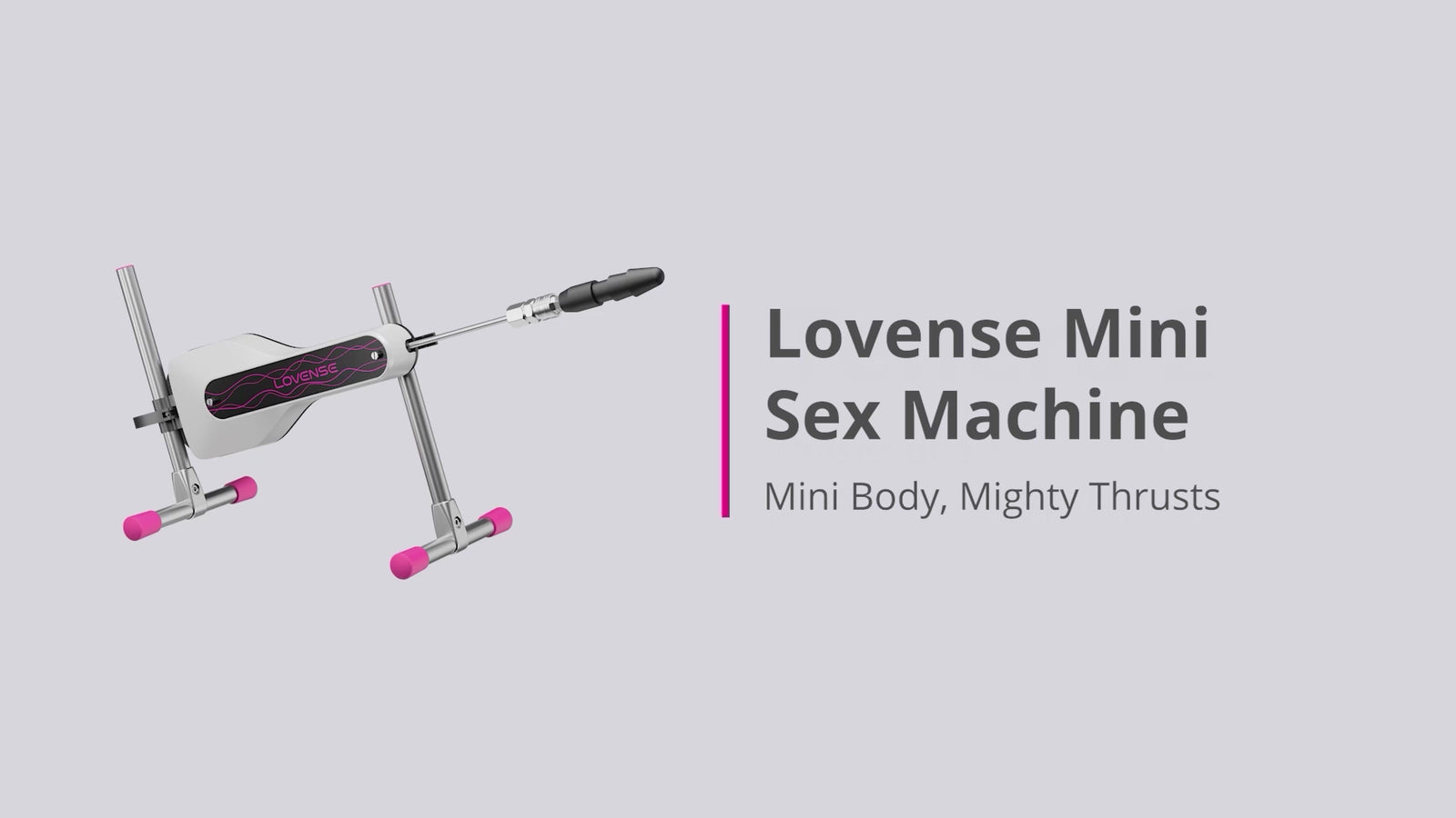 Lovense Compact Sex Machine - App-Controlled, 260 Strokes/Min, Versatile & Travel-Friendly