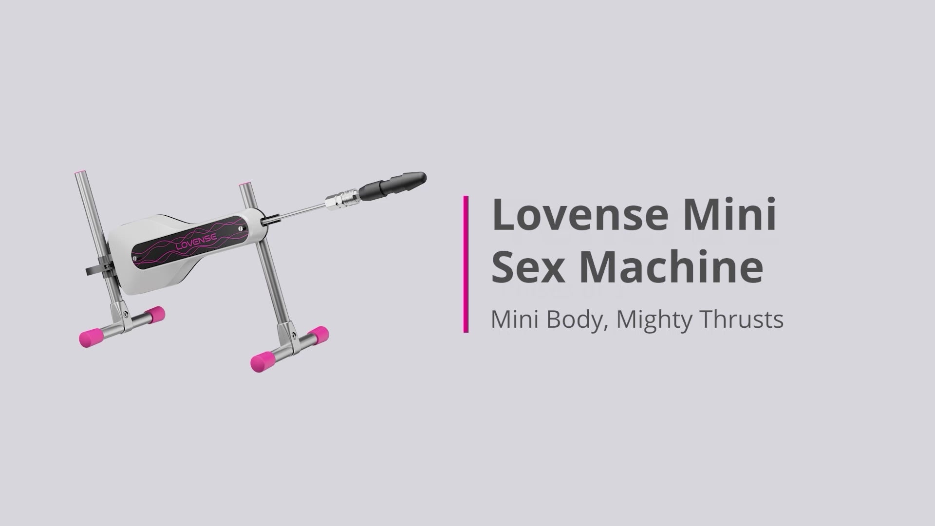 Lovense Compact Sex Machine - App-Controlled, 260 Strokes/Min, Versatile & Travel-Friendly