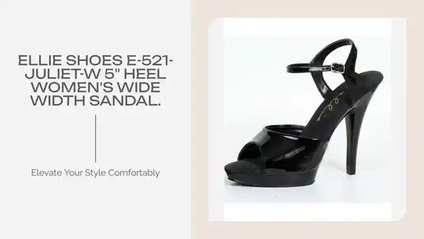 Ellie Shoes E-521-Juliet-W 5&quot; Heel Women&#039;s WIDE Width Sandal. by@Outfy