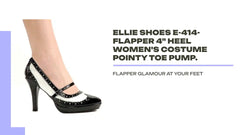 Ellie cipele E-414-Flapper ženske cipele s visokom petom od 4 cm, šiljastim vrhom. by@Outfy