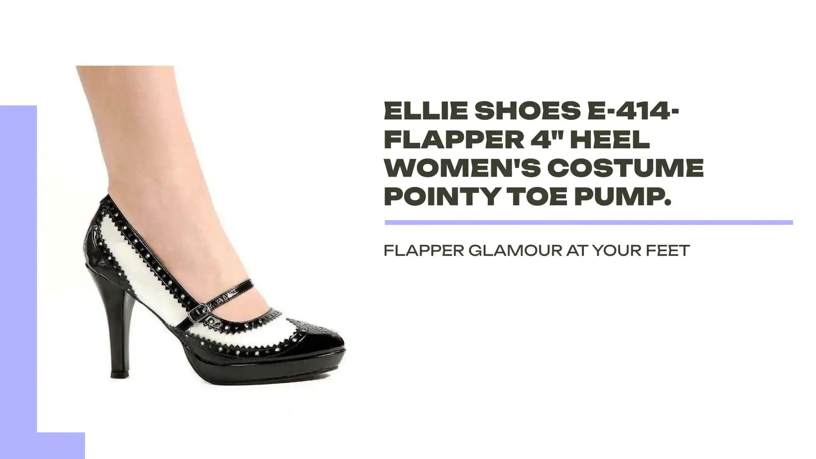 Ellie cipele E-414-Flapper ženske cipele s visokom petom od 4 cm, šiljastim vrhom. by@Outfy